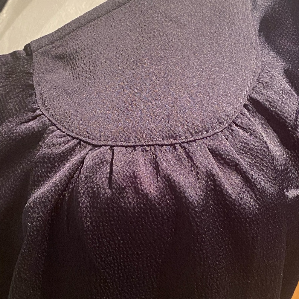 Soaked in Luxury Navy Long Sleeve Wrap Dress (Small) - Picture 7 of 12